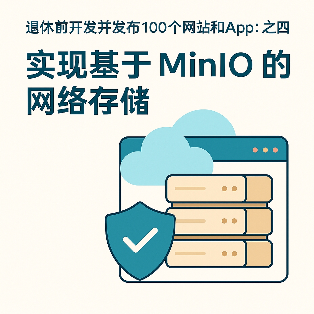 100个网站和 App之四：实现基于 MinIO 的网络存储服务