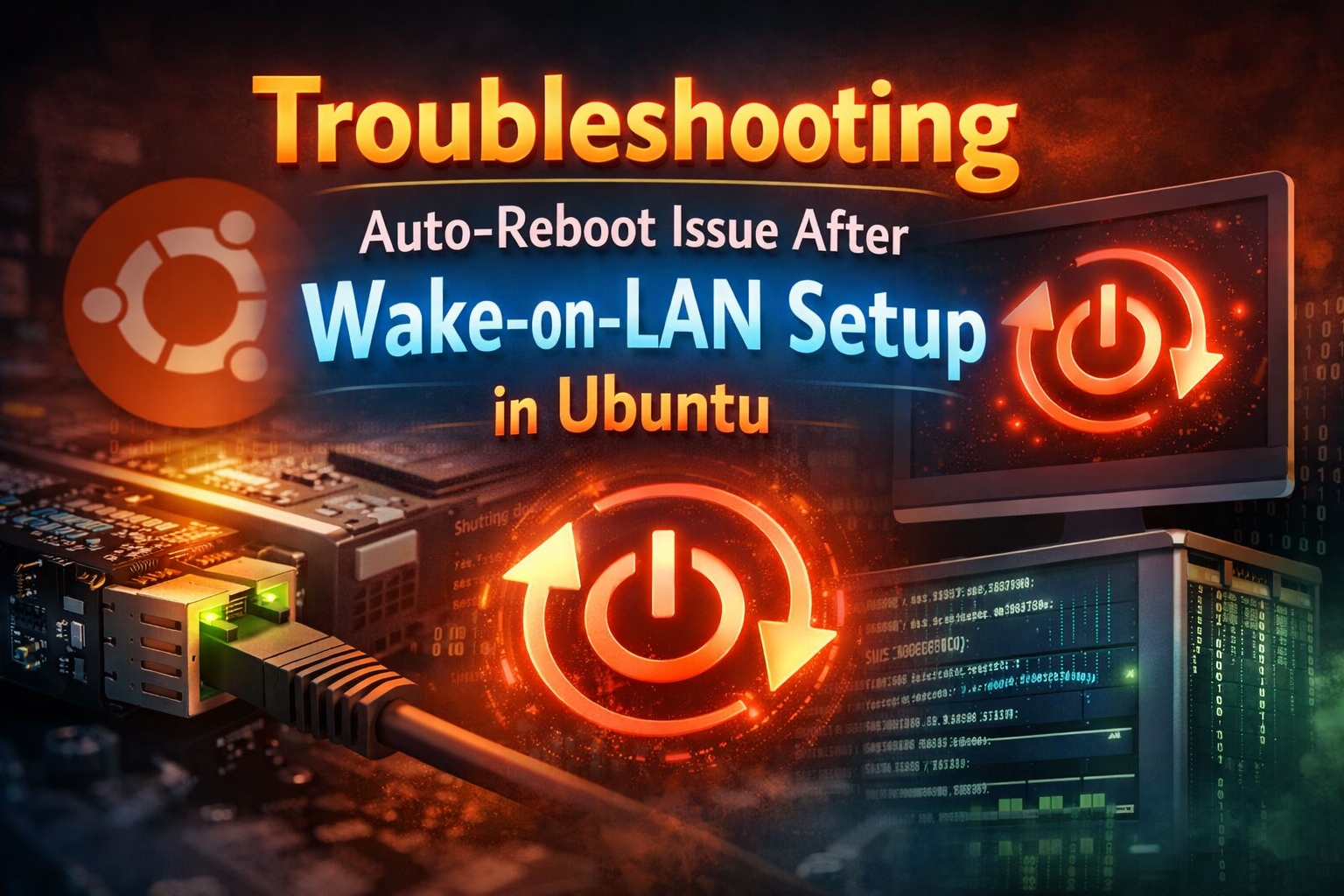 Ubuntu 网络唤醒配置后关机自动重启问题排查记录