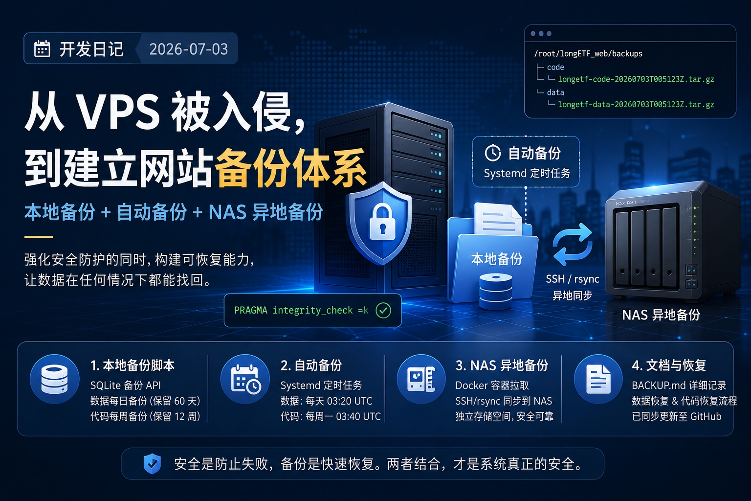 从 VPS 被入侵，到建立网站备份体系